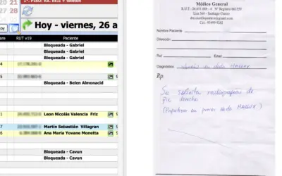 Visualización de Imágenes Escaneadas dentro de la Agenda Médica