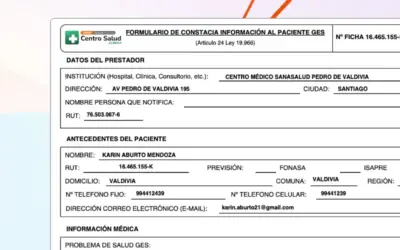 Actualización del Formulario GES para las acreditaciones 2024.