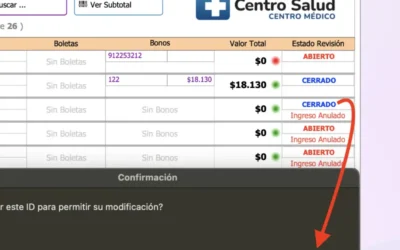 Control de Ingresos con Clasificación “Abiertos” y “Cerrados”.